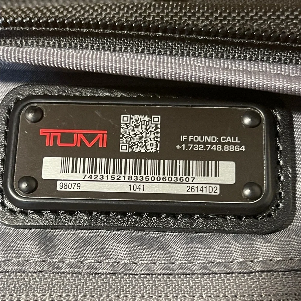 TUMI Alpha Expandable Organizer Laptop Briefcase Black Ballistic Nylon 15